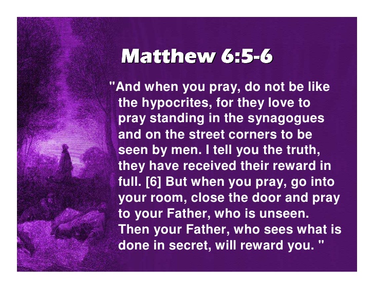 matthew 6,5-6