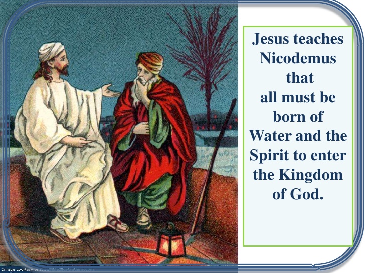 Jesus teaching Nicodemus